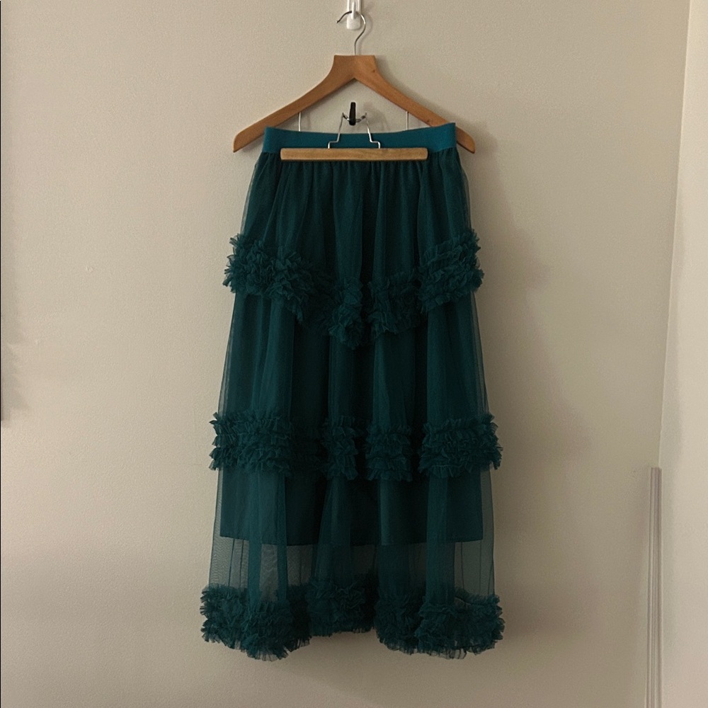 Elegant Teal Skirt